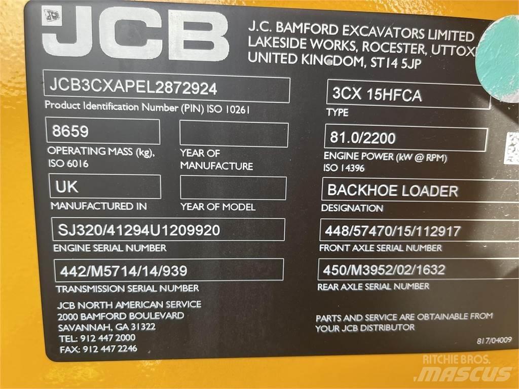 JCB 3CX15 SUPER Ekskavatoriniai krautuvai