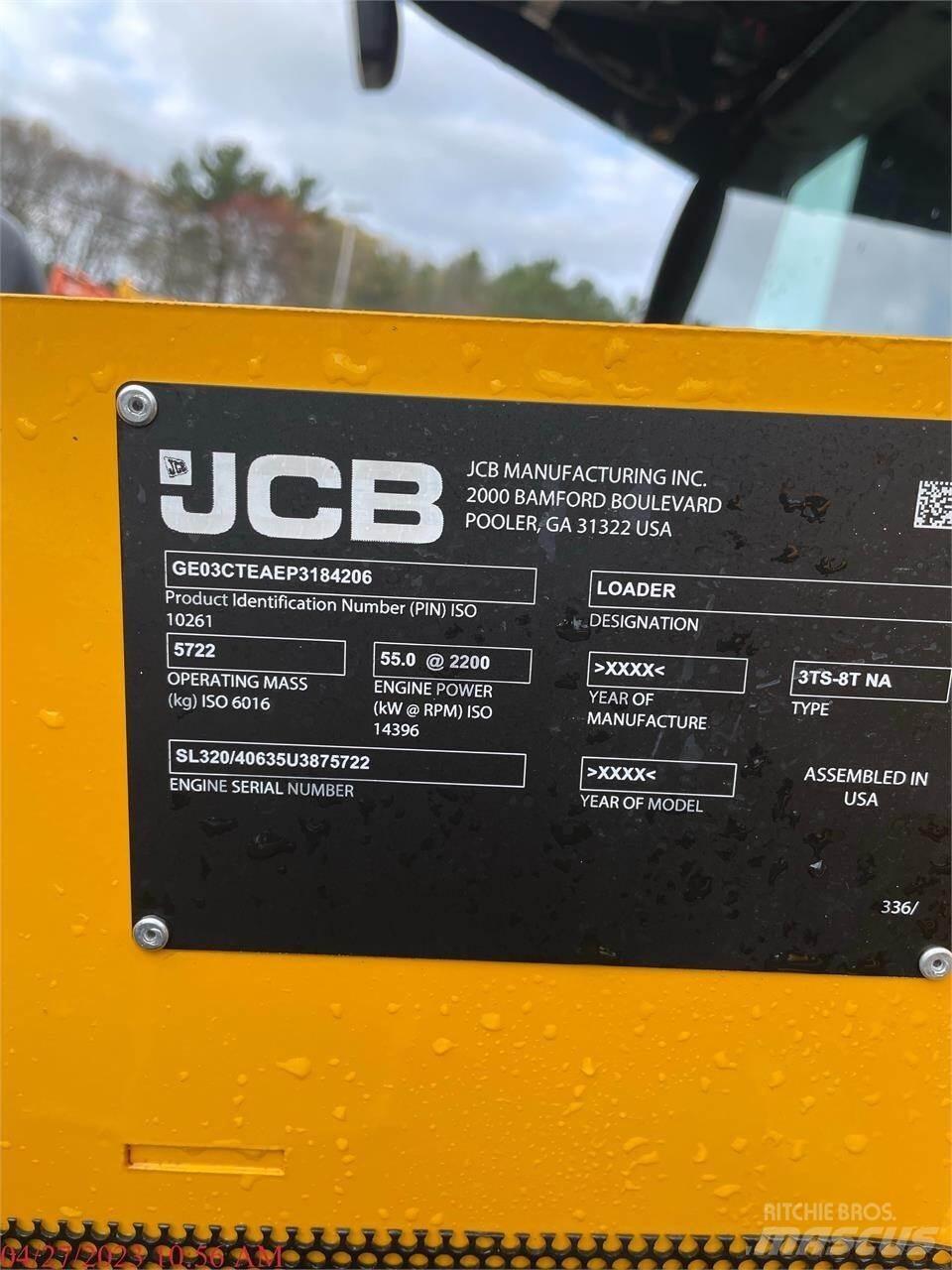 JCB 3TS-8T Krautuvai su šoniniu pasukimu