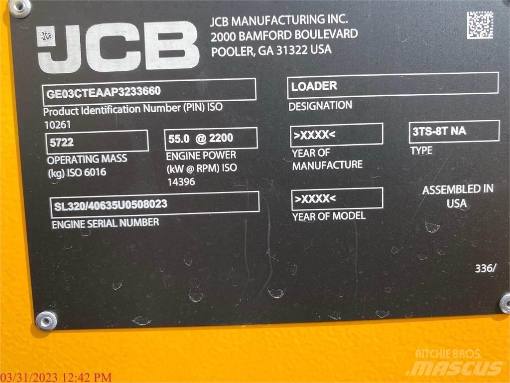JCB 3TS-8T Krautuvai su šoniniu pasukimu