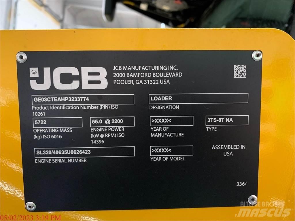 JCB 3TS-8T Krautuvai su šoniniu pasukimu