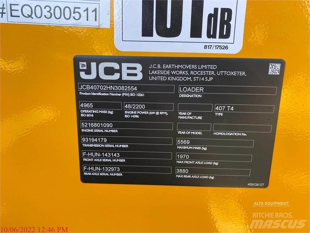 JCB 407 Naudoti ratiniai krautuvai