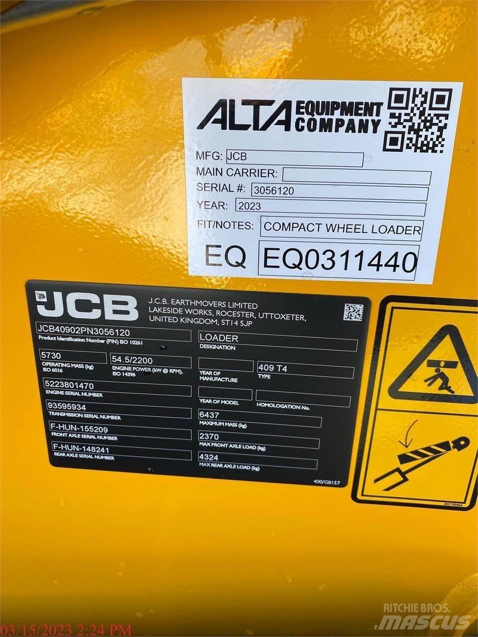 JCB 409 Naudoti ratiniai krautuvai
