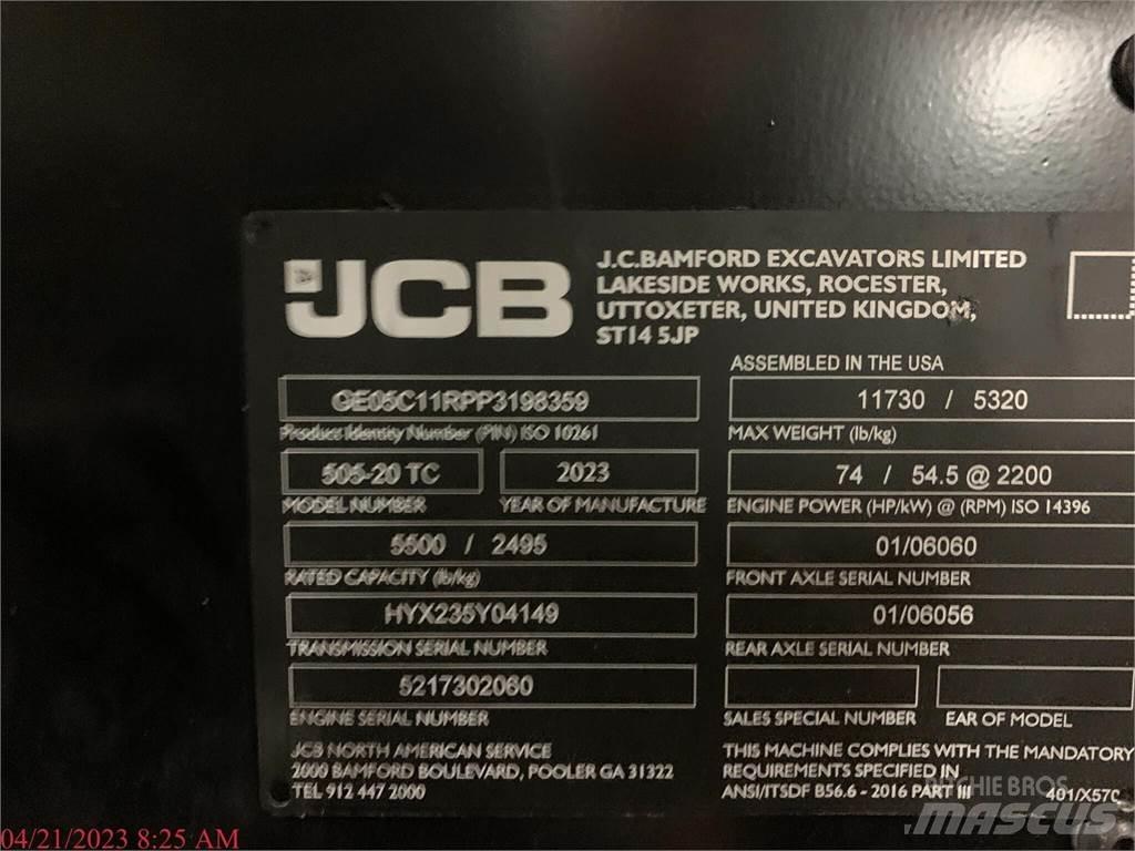 JCB 505-20TC Teleskopiniai krautuvai