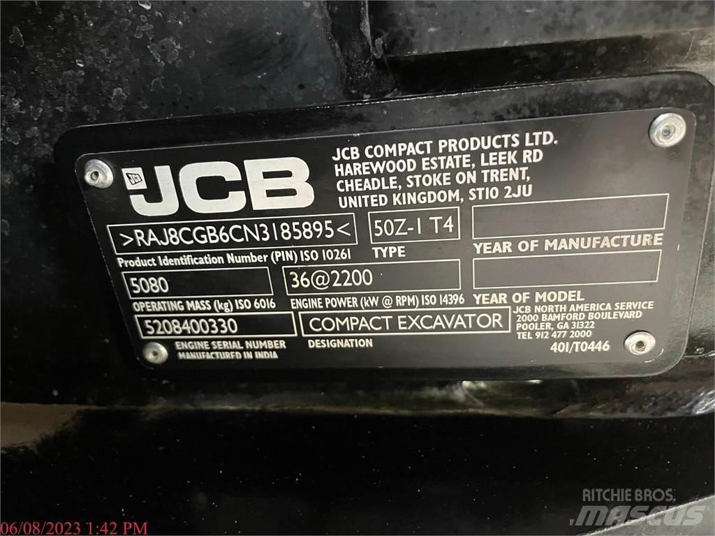 JCB 50Z-1 Mini ekskavatoriai < 7 t
