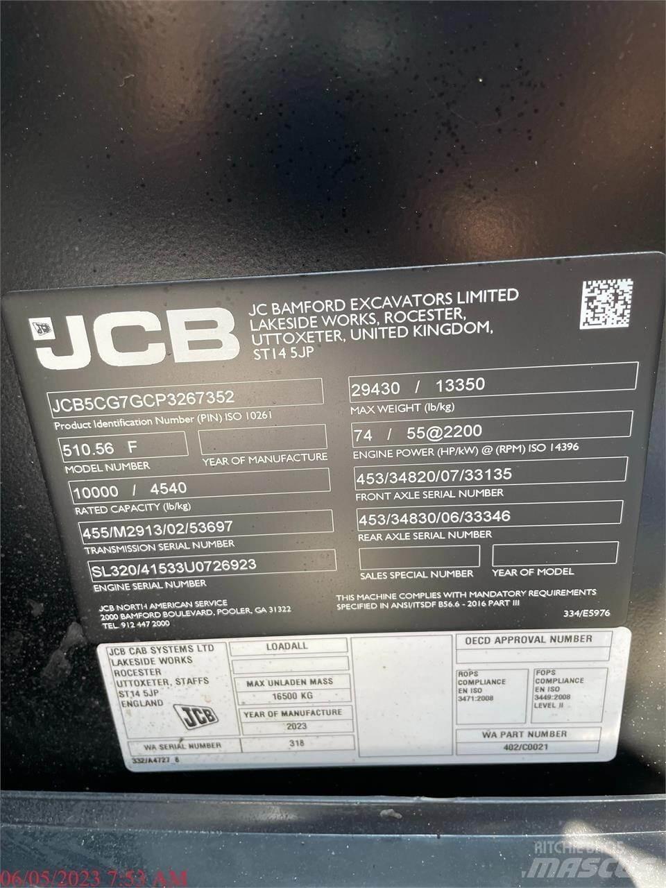 JCB 510-56 Teleskopiniai krautuvai
