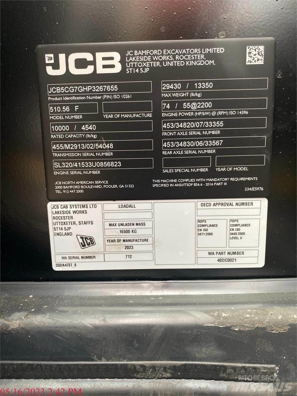 JCB 510-56 Teleskopiniai krautuvai