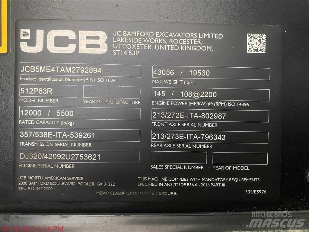 JCB 512-83R Teleskopiniai krautuvai