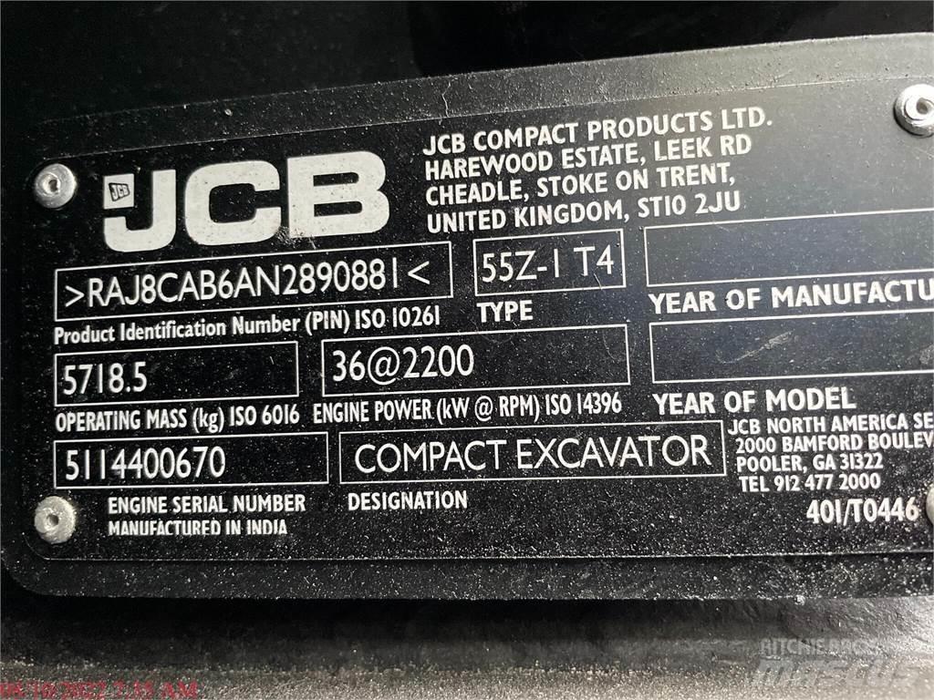 JCB 55Z-1 Mini ekskavatoriai < 7 t