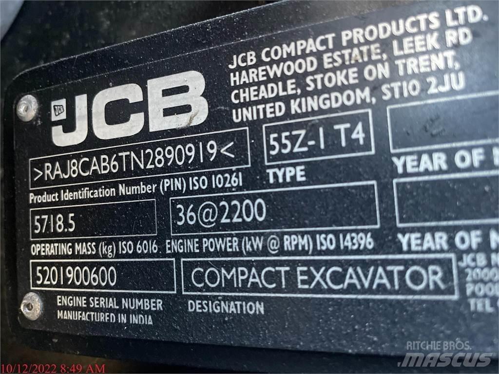 JCB 55Z-1 Mini ekskavatoriai < 7 t
