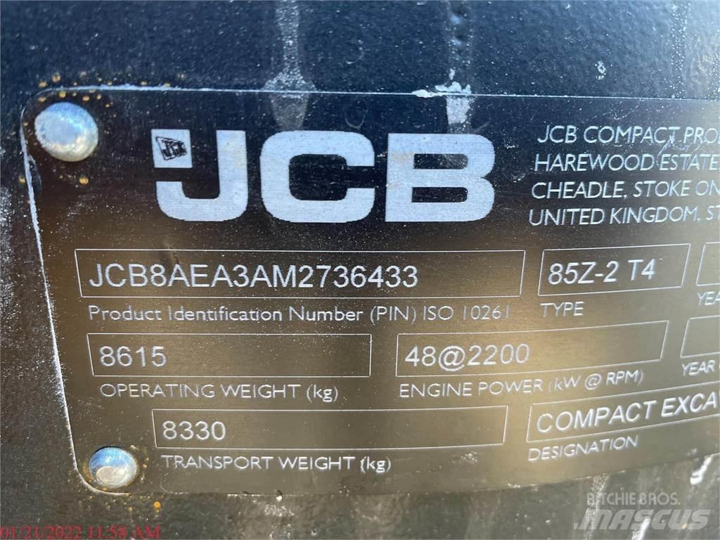 JCB 85Z-2 Vikšriniai ekskavatoriai