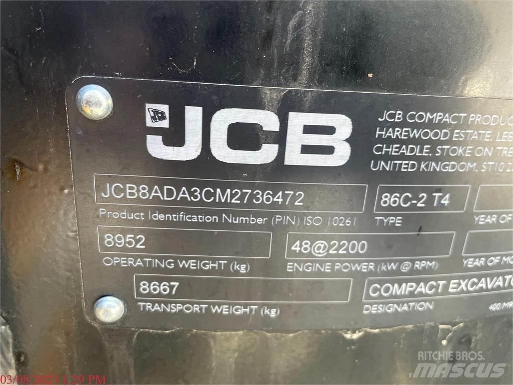 JCB 86C-2 Vikšriniai ekskavatoriai