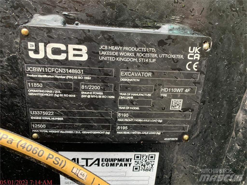 JCB HD110W Ratiniai ekskavatoriai