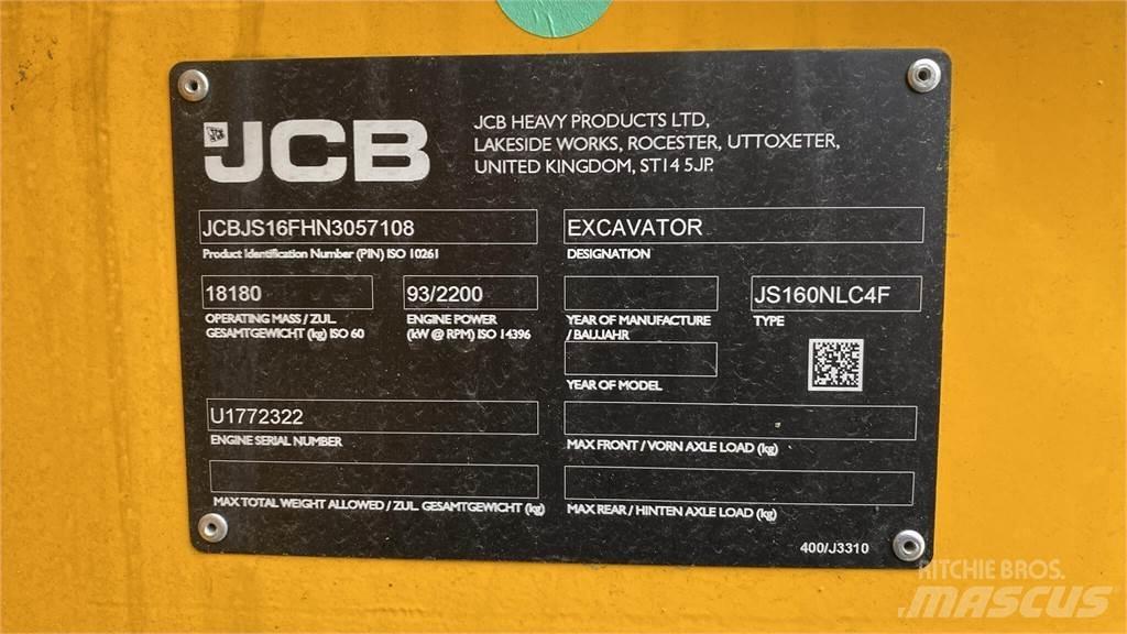 JCB JS160 Vikšriniai ekskavatoriai