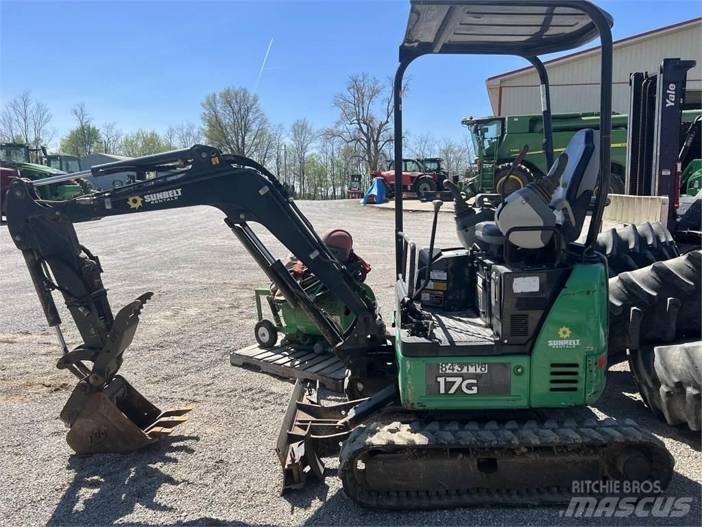 John Deere 17G Mini ekskavatoriai < 7 t
