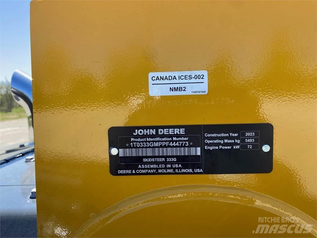 John Deere 333G Krautuvai su šoniniu pasukimu