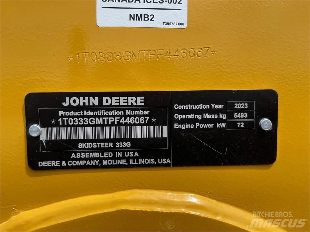 John Deere 333G Krautuvai su šoniniu pasukimu