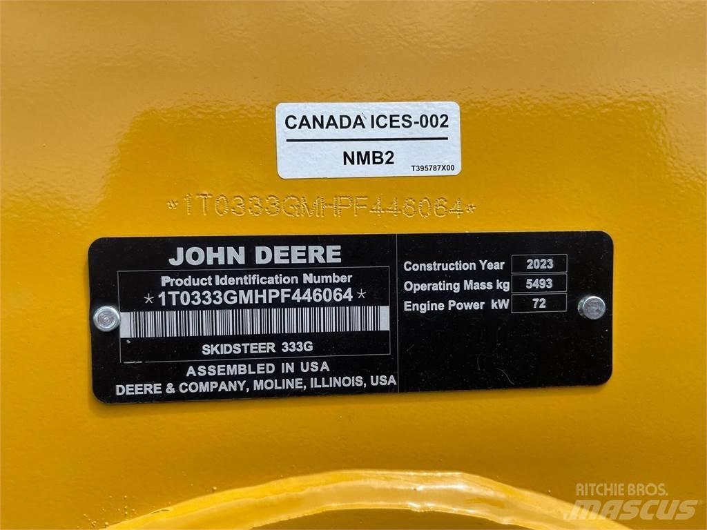 John Deere 333G Krautuvai su šoniniu pasukimu
