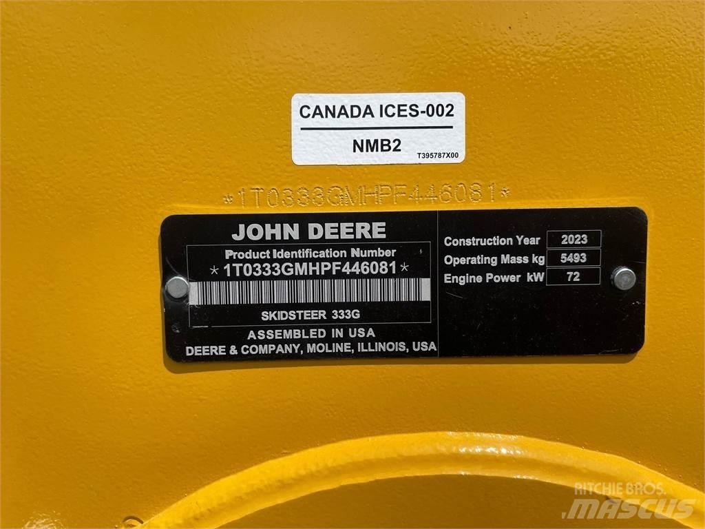 John Deere 333G Krautuvai su šoniniu pasukimu