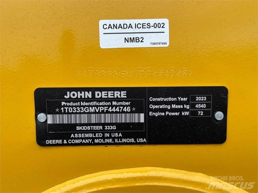 John Deere 333G Krautuvai su šoniniu pasukimu
