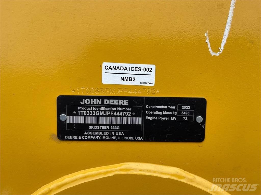 John Deere 333G Krautuvai su šoniniu pasukimu