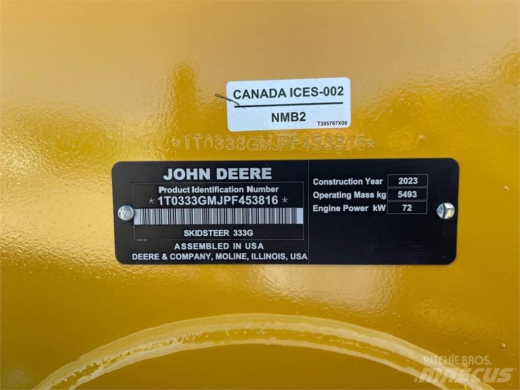John Deere 333G Krautuvai su šoniniu pasukimu