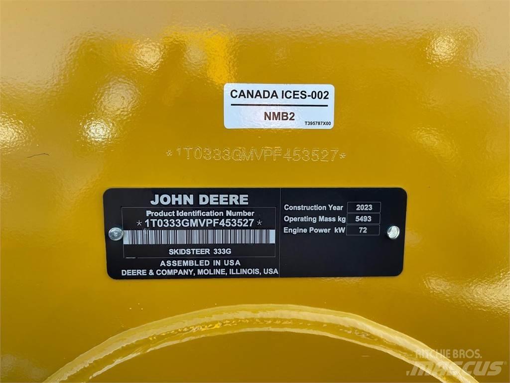 John Deere 333G Krautuvai su šoniniu pasukimu