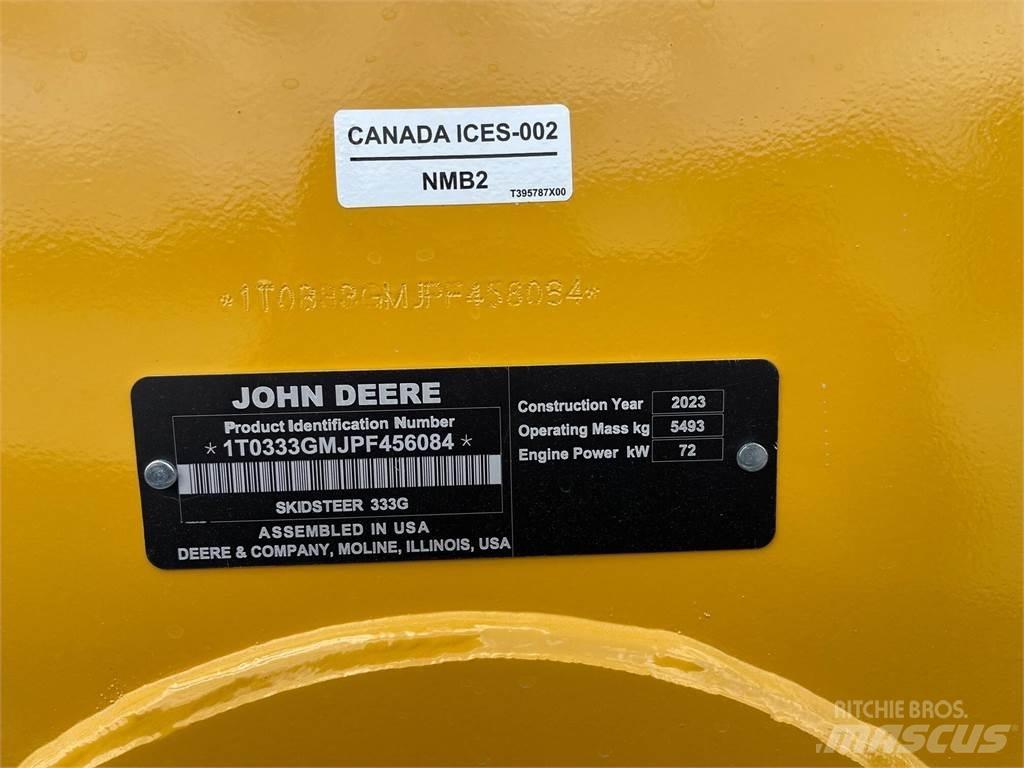 John Deere 333G Krautuvai su šoniniu pasukimu