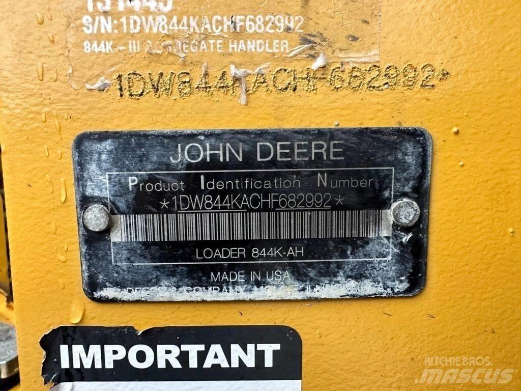 John Deere 844KIII Naudoti ratiniai krautuvai