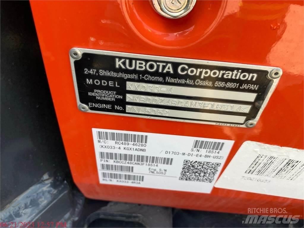 Kubota KX033-4 Mini ekskavatoriai < 7 t