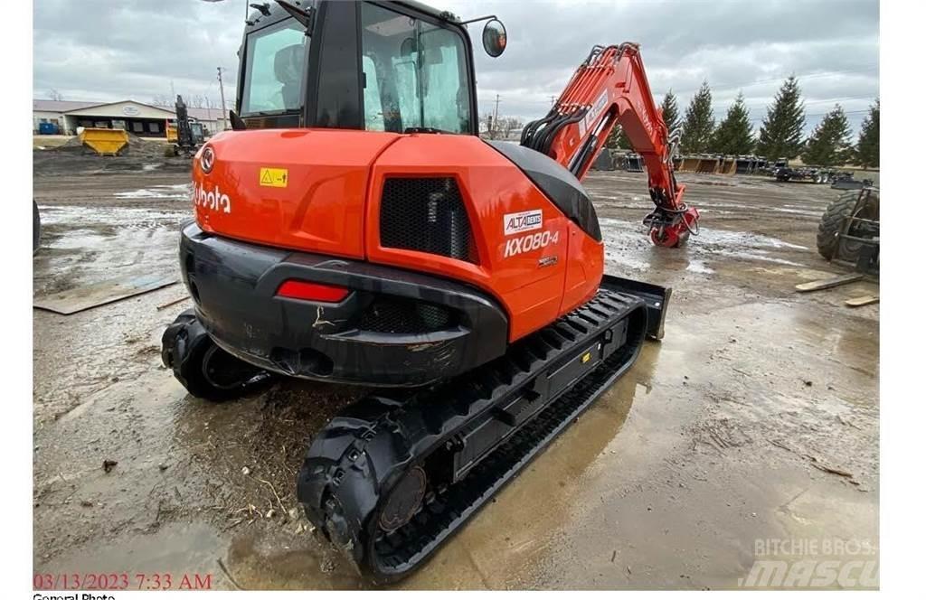 Kubota KX080 Miško mulčeriai