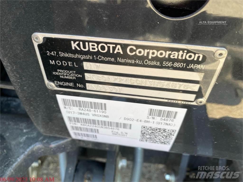 Kubota U17 Mini ekskavatoriai < 7 t