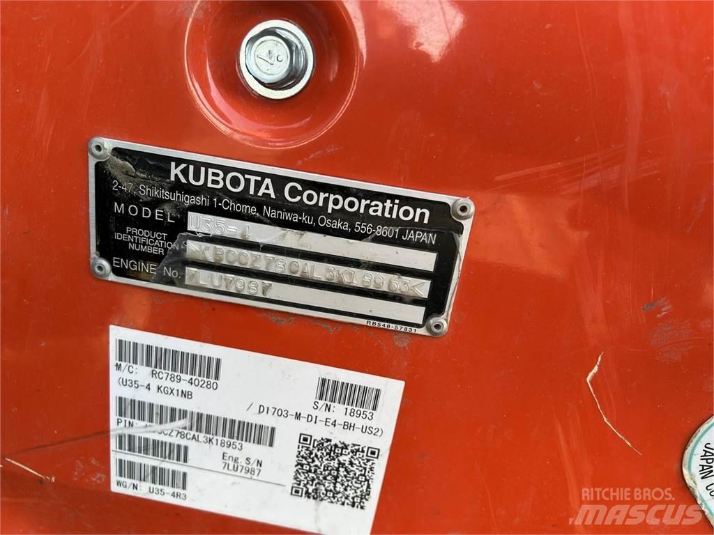 Kubota U35-4 Mini ekskavatoriai < 7 t