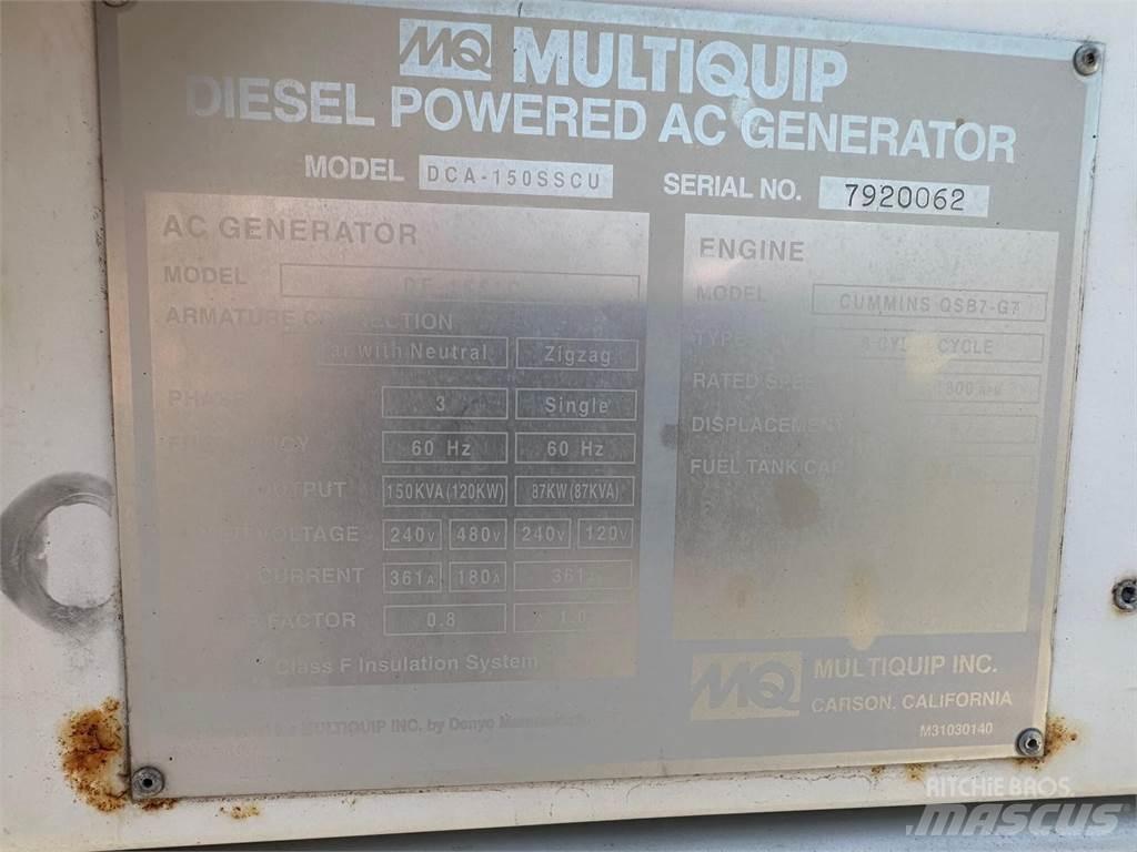 MultiQuip 150 KVA Kiti generatoriai