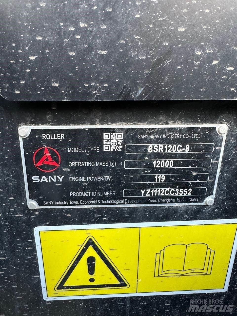 Sany SSR120C-8 Porinių būgnų volai