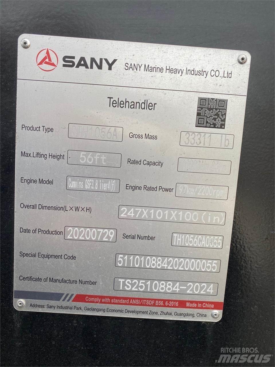 Sany STH1056A Teleskopiniai krautuvai