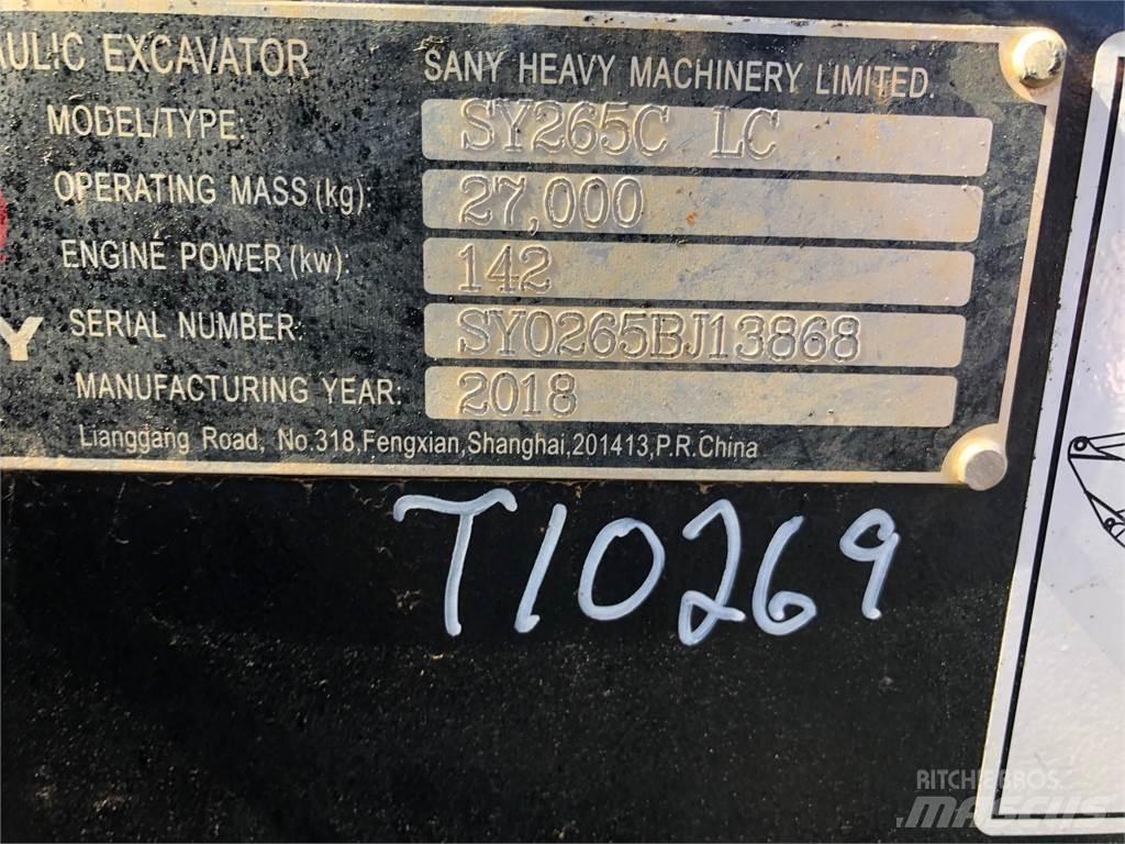 Sany SY265C Vikšriniai ekskavatoriai