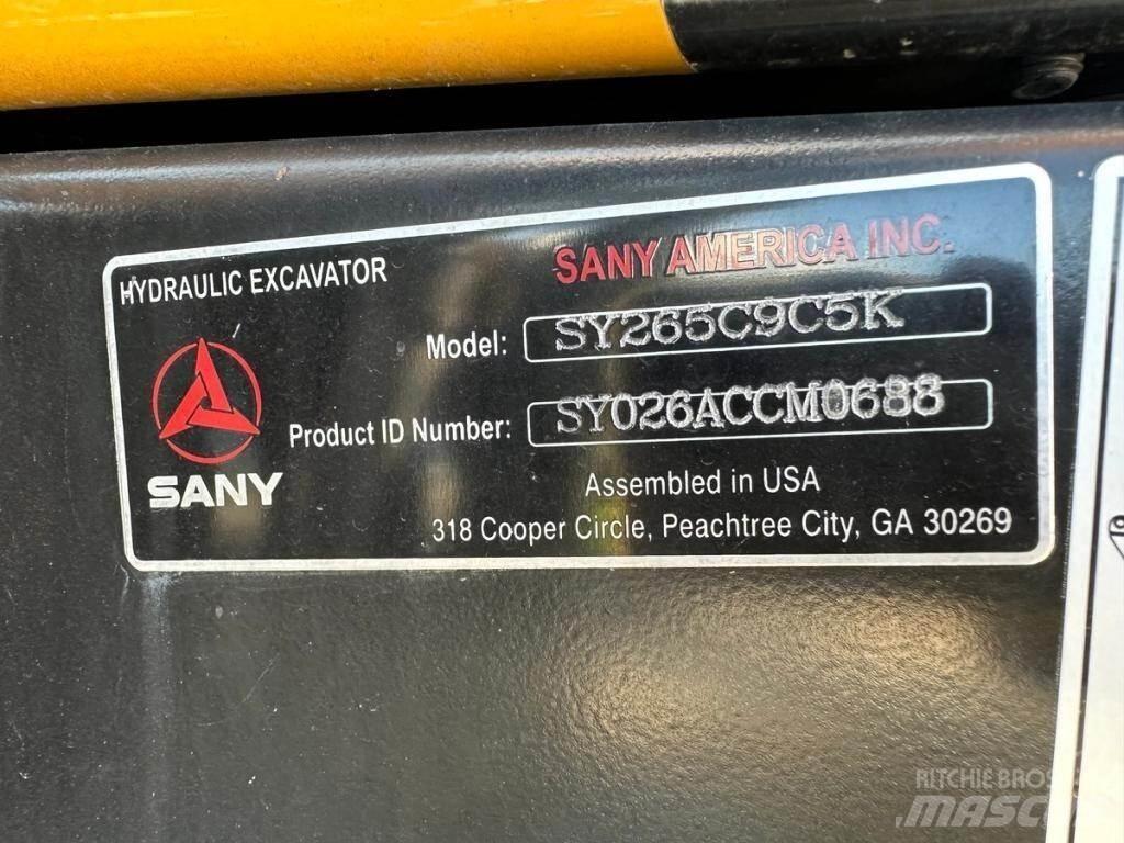 Sany SY265C LC Vikšriniai ekskavatoriai