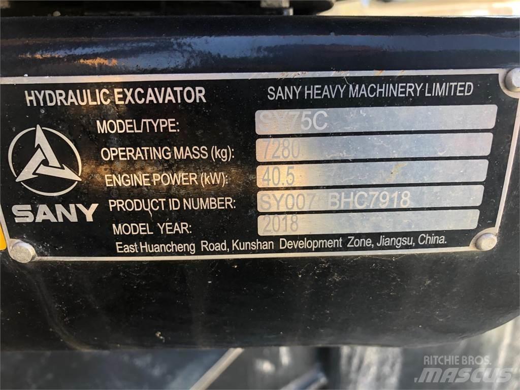 Sany SY75C Vikšriniai ekskavatoriai