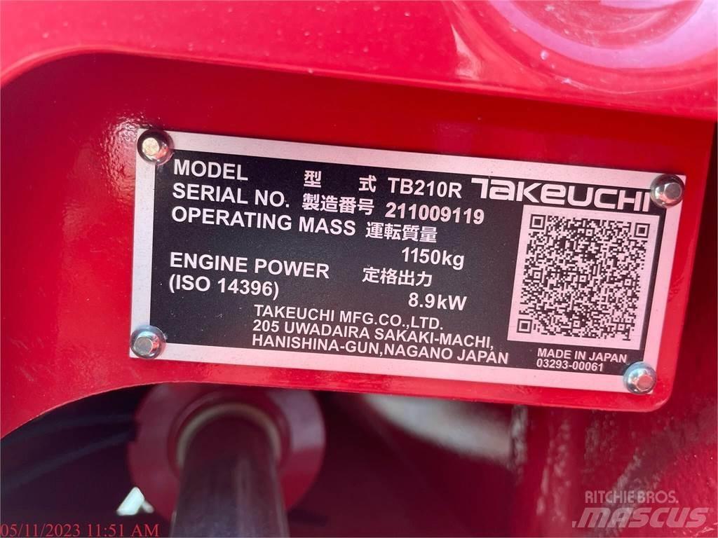 Takeuchi TB210R Mini ekskavatoriai < 7 t