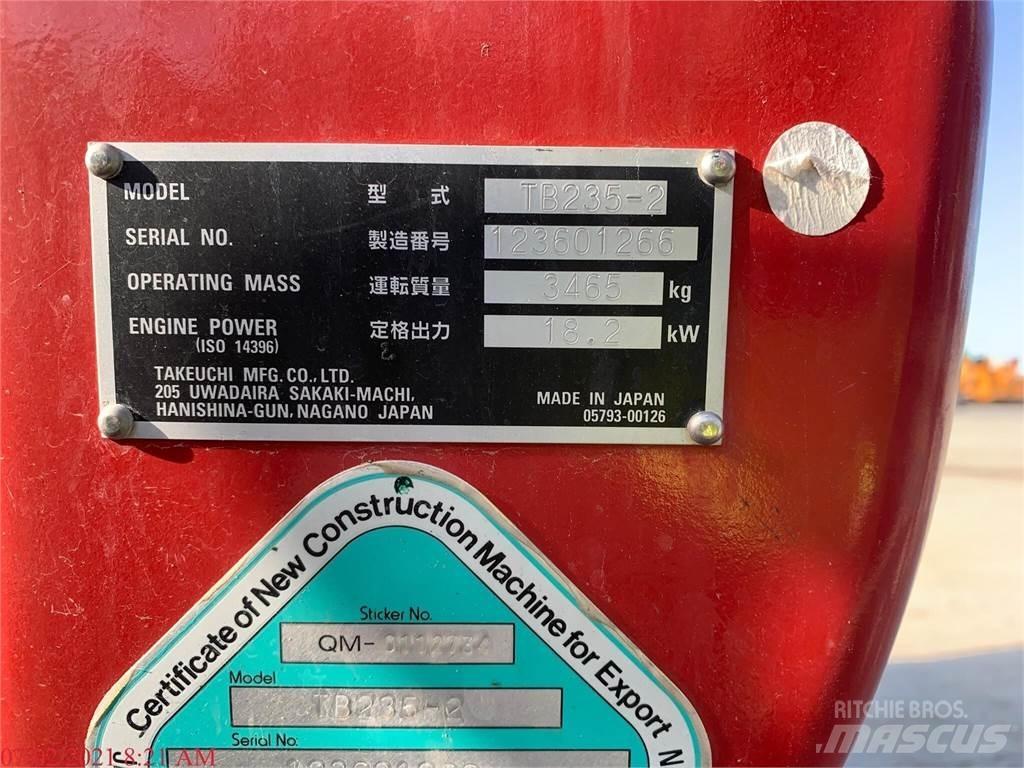 Takeuchi TB235-2 Mini ekskavatoriai < 7 t