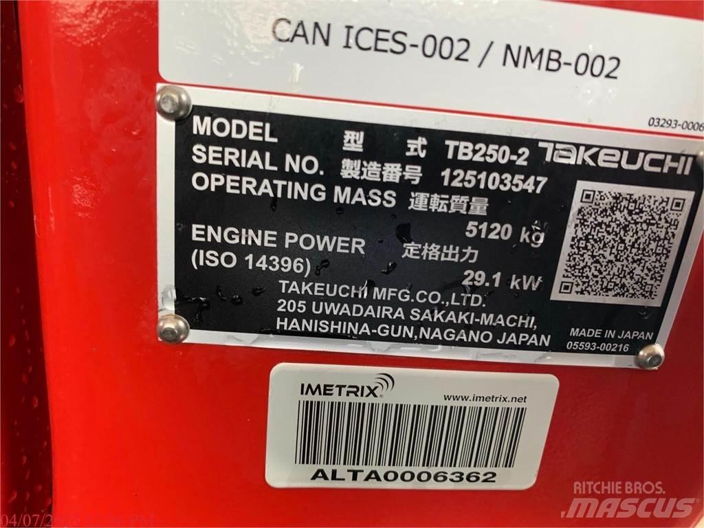 Takeuchi TB250-2 Mini ekskavatoriai < 7 t