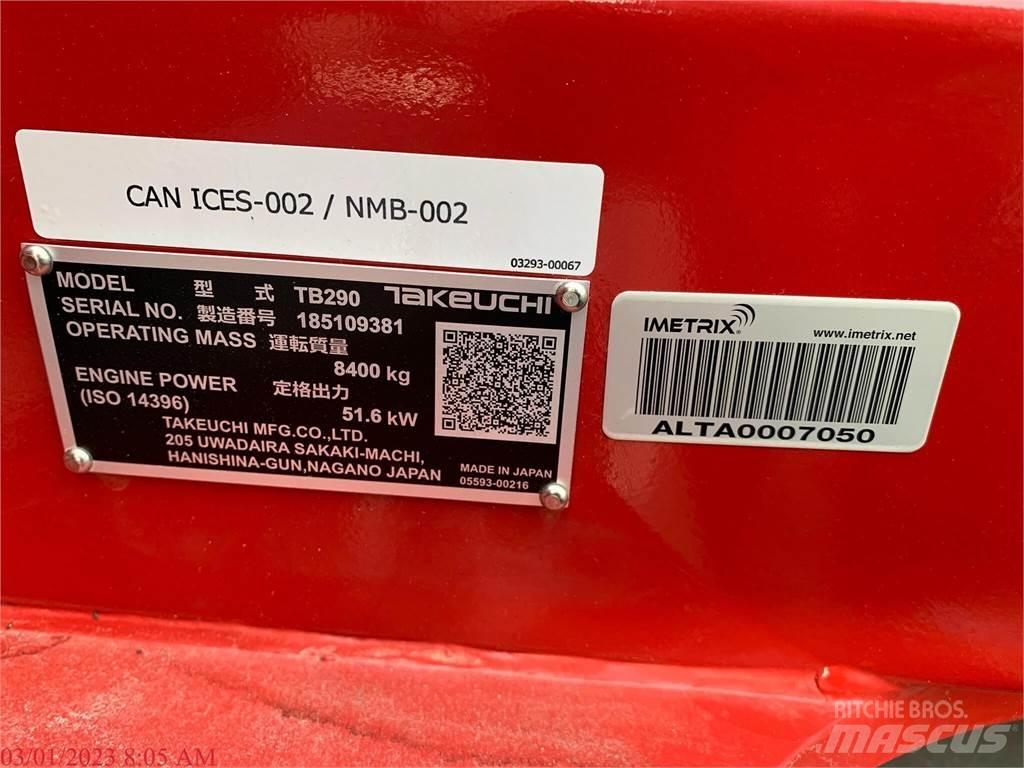 Takeuchi TB290 Vikšriniai ekskavatoriai