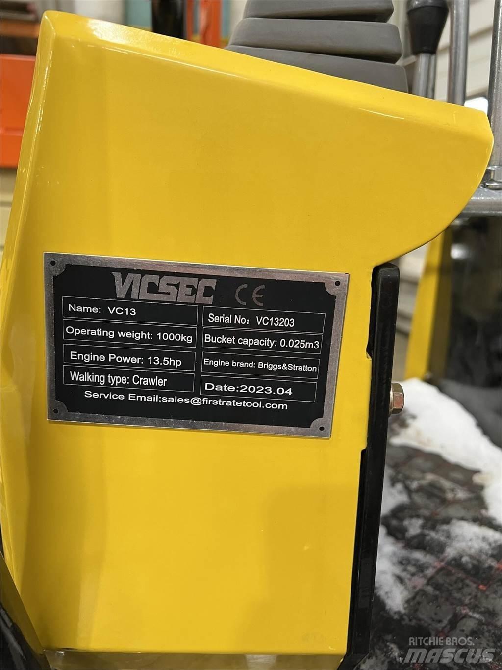 Vicsec VC13 Mini ekskavatoriai < 7 t