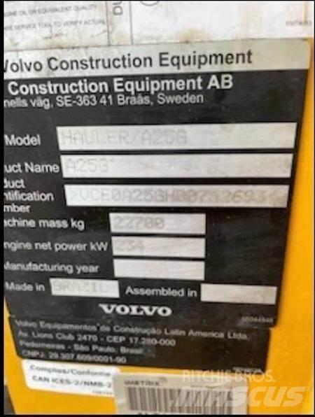 Volvo A25G Karjeriniai savivarčiai