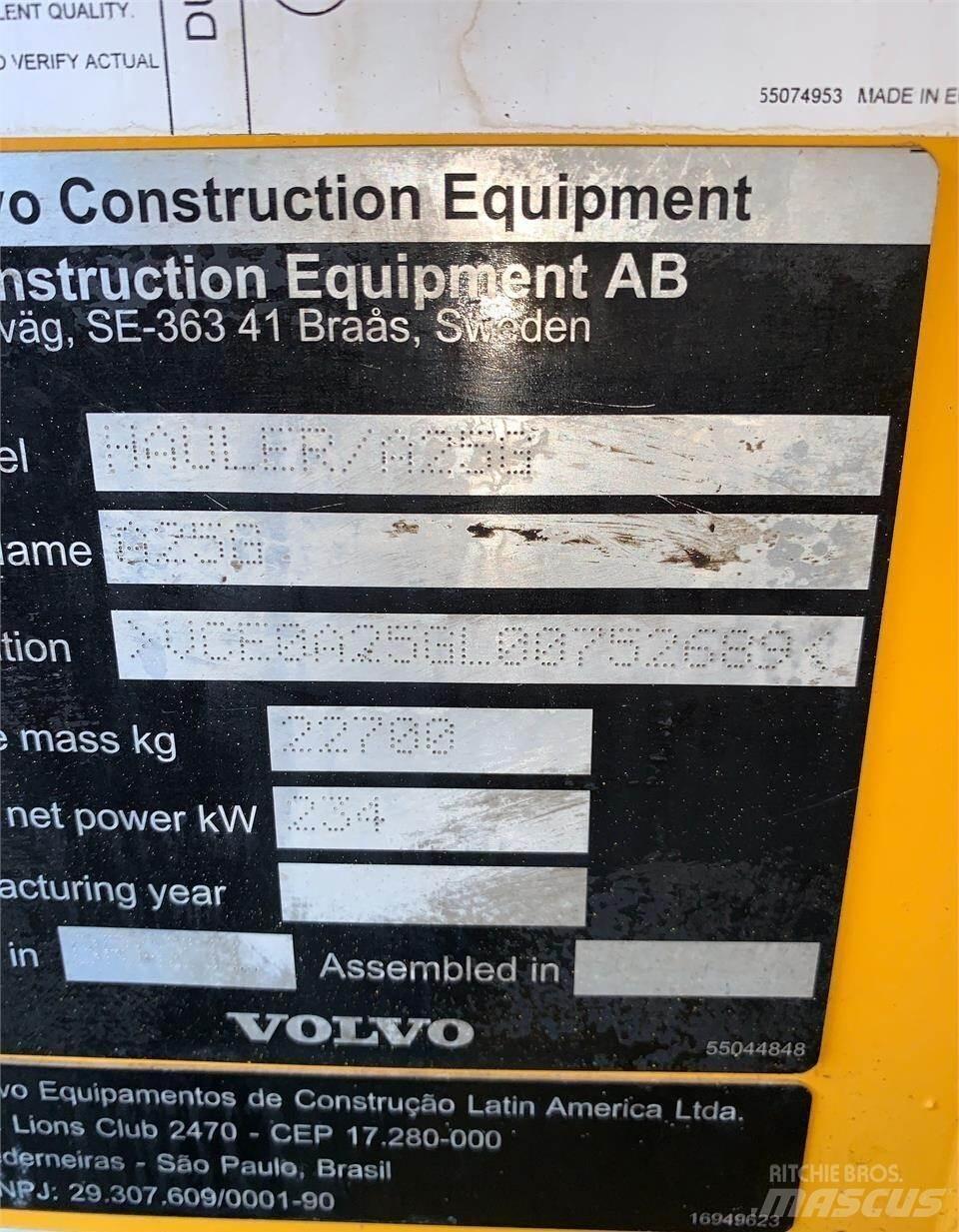 Volvo A25G Karjeriniai savivarčiai