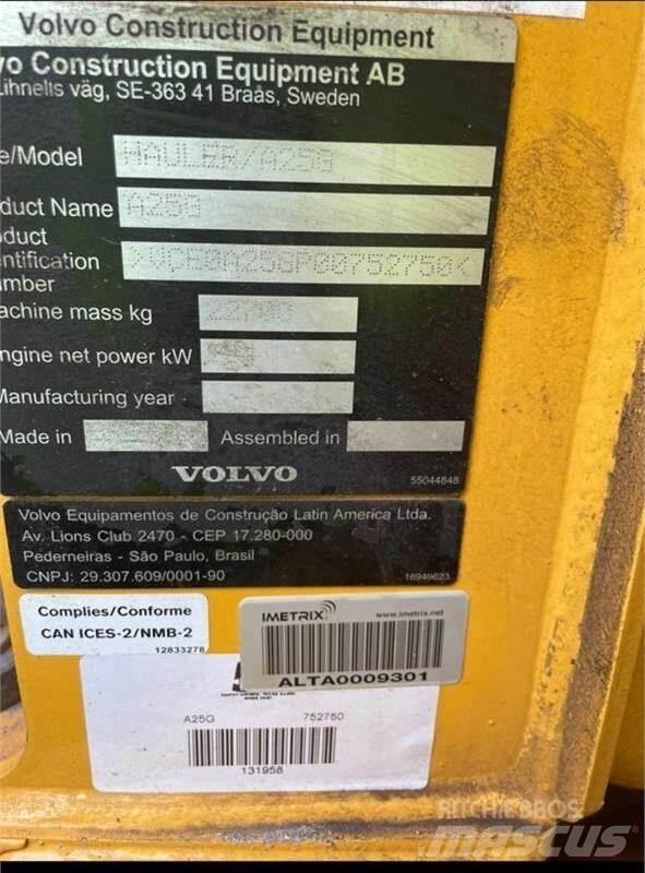 Volvo A25G Karjeriniai savivarčiai