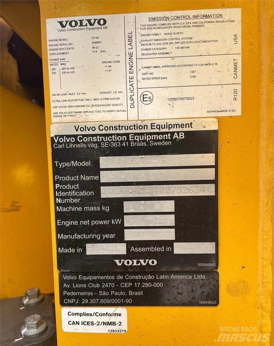 Volvo A25G Karjeriniai savivarčiai
