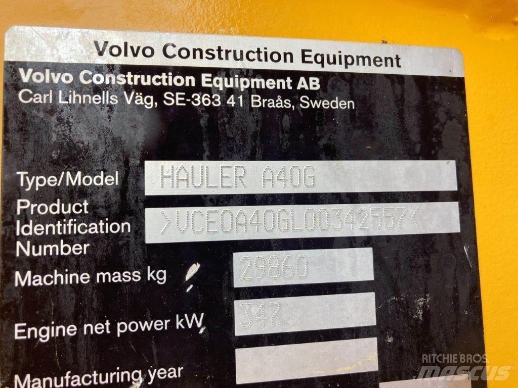 Volvo A40G Karjeriniai savivarčiai
