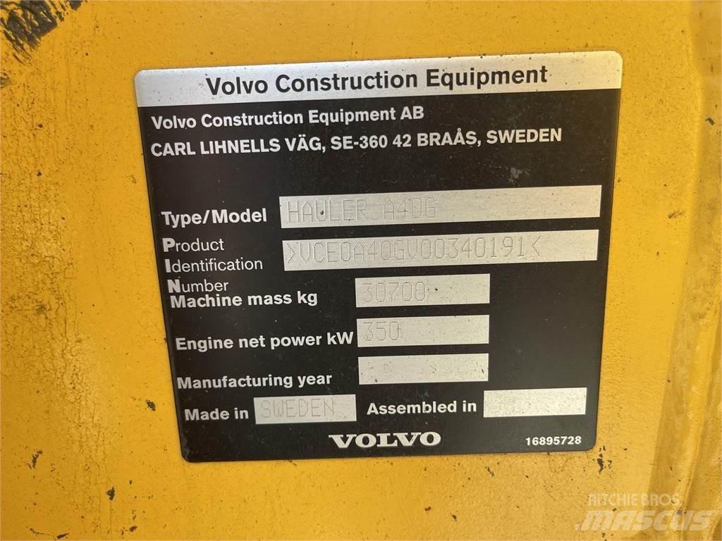Volvo A40G Vandens sunkvežimiai