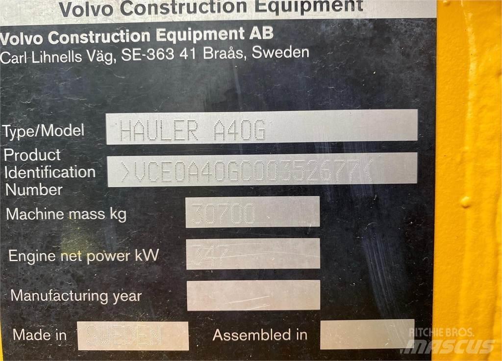 Volvo A40G Karjeriniai savivarčiai